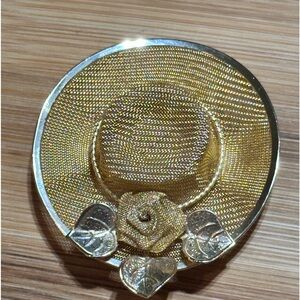 Vintage Gold  Derby Hat Brooch